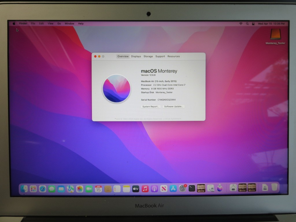 MacBook本体 MacBook Air (2015) Core i7/8GB RAM/256GB Apple MacBook Air Early 2015 Intel Core i7-5650U 2.2GHz 8GB RAM
