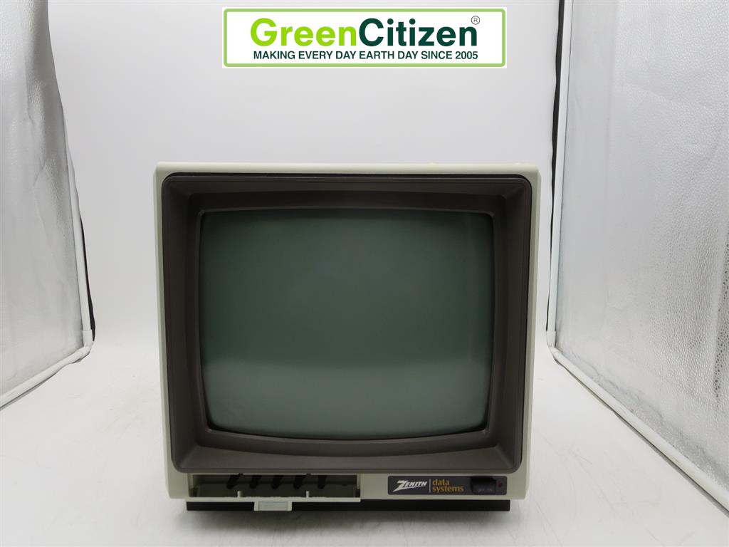 モニター 8インチ 単色 モノクロ 緑色 USA green monitor Zenith Data Systems ZVM-123 12